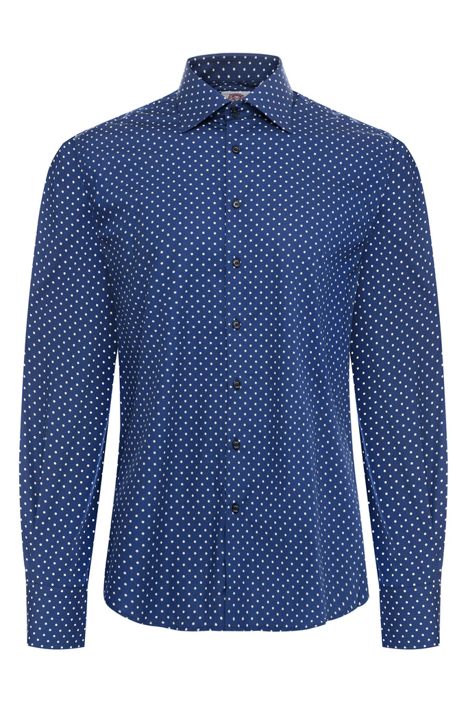 Clubman Navy Blue Polkadot - Labinjohlondon